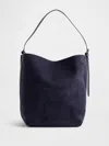 Gap Vegan Suede Bucket Bag In Blue