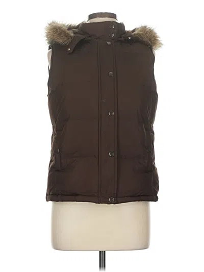 Pre-owned Gap Vest In Brown