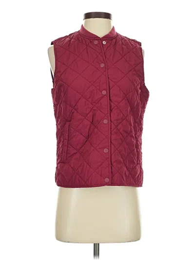 Pre-owned Gap Vest In Burgundy