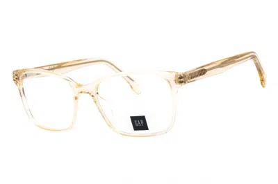 Gap Vgp035 Rectangular Acetate Eyeglasses In Champagne