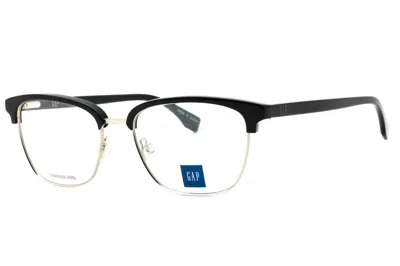 Gap Vgp038 Rectangular Metal-and-acetate Eyeglasses In Black