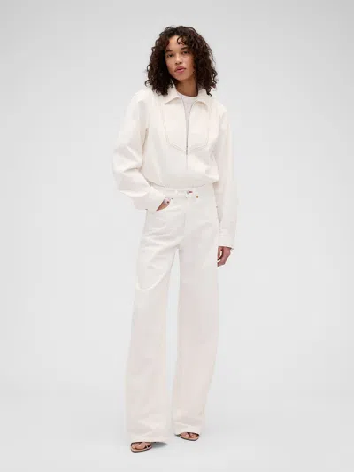 Gap × Victoria Beckham High Rise Arc Jeans In White