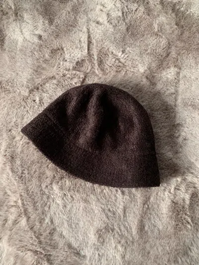 Pre-owned Gap Vintage 2000's  Pile Hat Mohair Style In Dark Brown