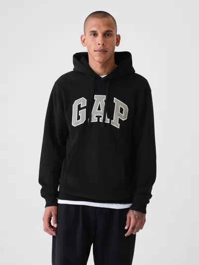Gap Vintage Soft Arch Logo Hoodie In Black
