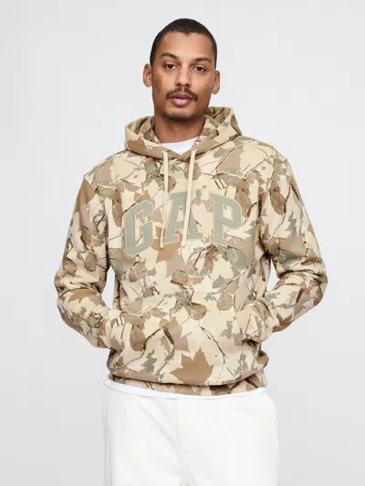Gap Vintage Soft Arch Logo Hoodie In Camo