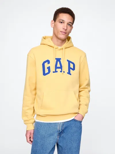 Gap Vintage Soft Arch Logo Hoodie In French Almond