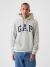 Gap Vintage Soft Arch Logo Hoodie In Light Grey