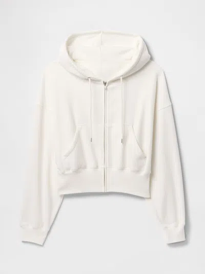 Gap Vintage Soft Full-zip Wedge Hoodie In Off White