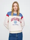 Gap Vintage Soft  Logo Tunic Sweatshirt In Off White