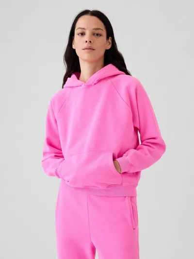 Gap Vintage Soft Hoodie In Standout Pink