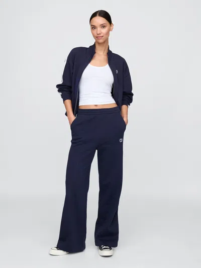 Gap Vintage Soft Logo Track Pants In Navy Blue