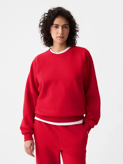 Gap Vintage Soft Raglan Sweatshirt In Modern Red