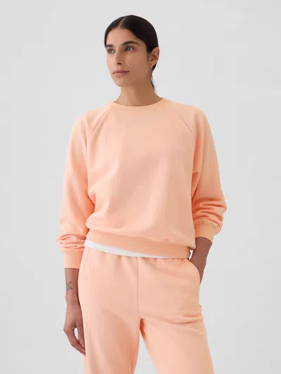 Gap Vintage Soft Raglan Sweatshirt In Peach Parfait Orange
