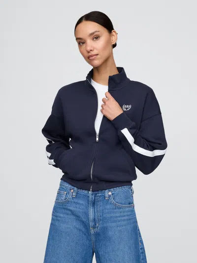 Gap Vintage Soft Track Jacket In Navy Blue