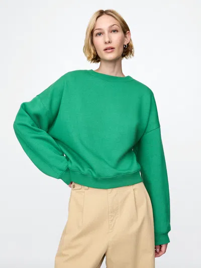 Gap Vintage Soft Wedge Crewneck Sweatshirt In Irish Clover Green