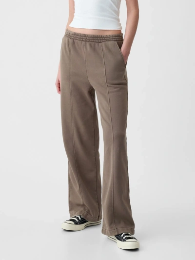 Gap Vintage Soft Wide-leg Sweatpants In Greenish Grey