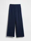Gap Vintagesoft Baggy Wide-leg Sweatpants In Navy Blue