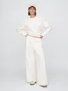 Gap Vintagesoft Baggy Wide-leg Sweatpants In Off White