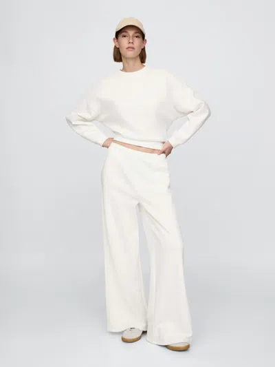 Gap Vintagesoft Baggy Wide-leg Sweatpants In Off White