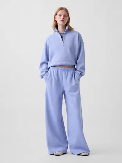 Gap Vintagesoft Baggy Wide-leg Sweatpants In Blue
