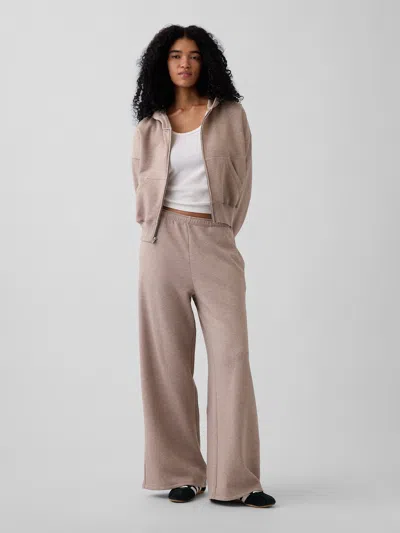 Gap Vintagesoft Baggy Wide-leg Sweatpants In Light Brown