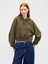 Gap Vintagesoft Crop Logo Hoodie