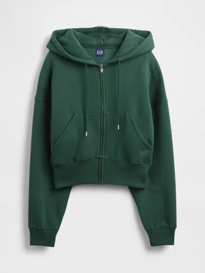 Gap Vintagesoft Full-zip Wedge Hoodie In Green