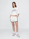 Gap Vintagesoft  Logo Dolphin Sweat Shorts In Off White