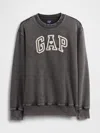 Gap Vintagesoft  Logo Tunic Sweatshirt In Black