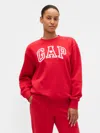 Gap Vintagesoft  Logo Tunic Sweatshirt In Red
