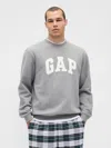 Gap Vintagesoft Logo Sweatshirt In Gray