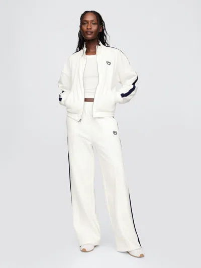 Gap Vintagesoft Logo Track Pants In Off White