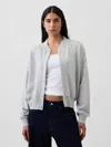 Gap Vintagesoft Oversized Bomber Jacket In Light Grey