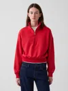 Gap Vintagesoft Oversized Half-zip Wedge Pullover In Red
