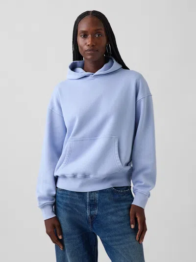 Gap Vintagesoft Oversized Hoodie In Air Stream Blue