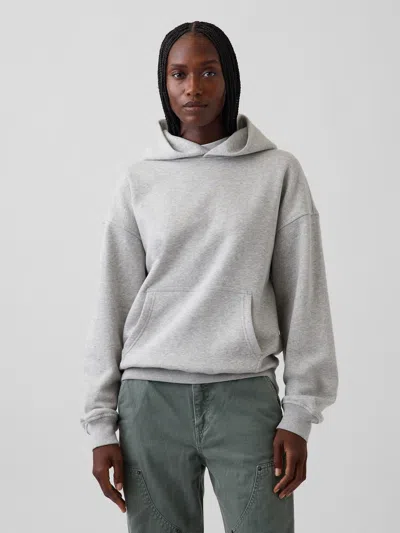 Gap Vintagesoft Oversized Hoodie In Light Grey