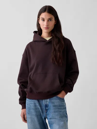 Gap Vintagesoft Oversized Hoodie In Terra Brown