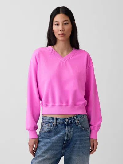 Gap Vintagesoft Oversized V-neck Sweatshirt