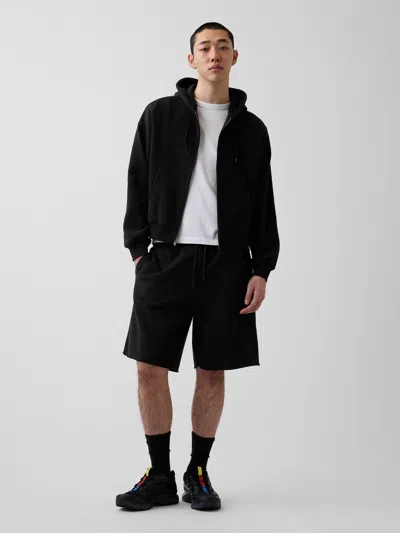 Gap Vintagesoft Relaxed Sweat Shorts In Black