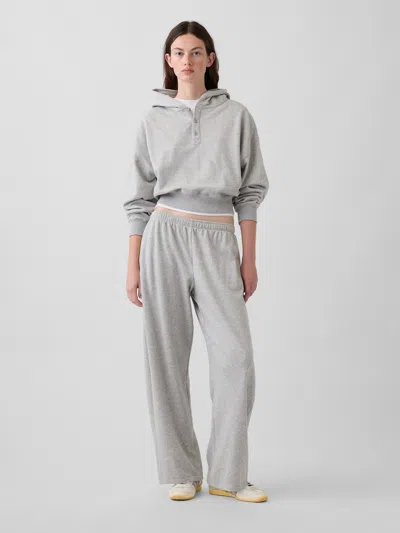 Gap Vintagesoft Terry Barrel Sweatpants In Grey