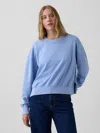 Gap Vintagesoft Terry Oversized Wedge Sweatshirt In Light Blue