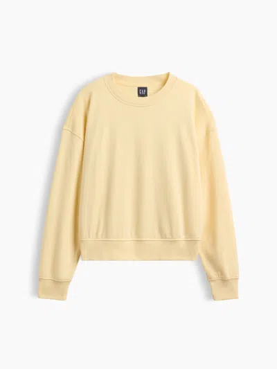 Gap Vintagesoft Terry Oversized Wedge Sweatshirt In Maize Yellow