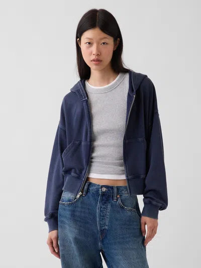 Gap Vintagesoft Terry Oversized Wedge Zip Hoodie