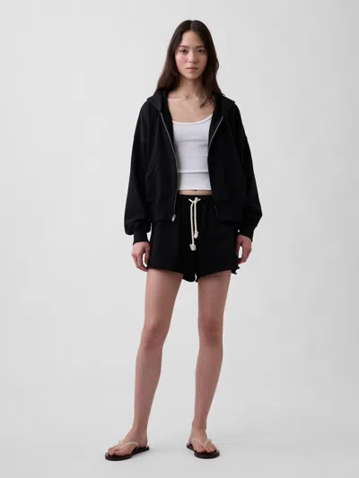 Gap Vintagesoft Terry Relaxed Sweat Shorts In Black
