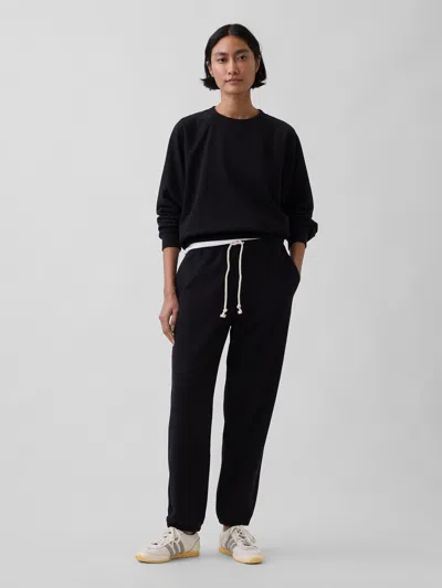 Gap Vintagesoft Terry Slim Joggers In Black