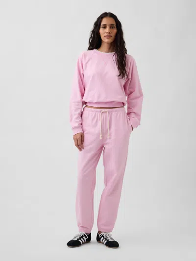 Gap Vintagesoft Terry Slim Joggers In Pink