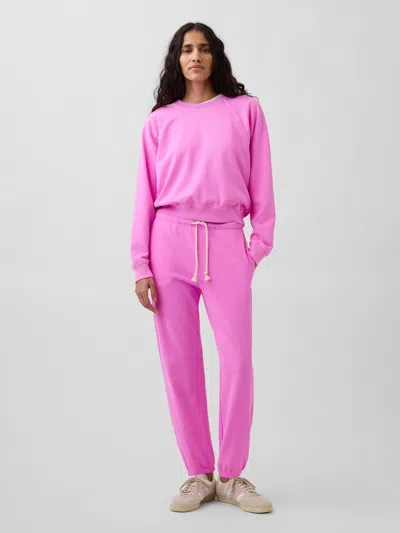 Gap Vintagesoft Terry Slim Joggers In Purple