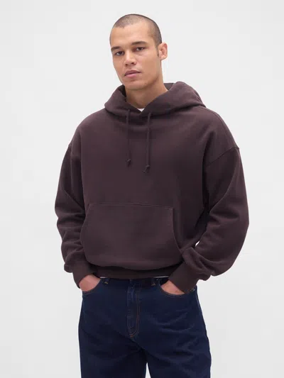 Gap Vintagesoft Travel Hoodie In Brown