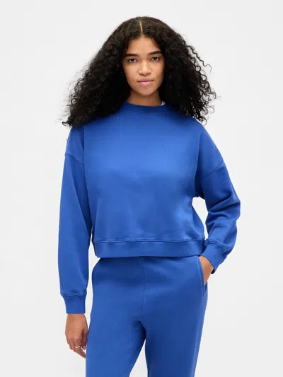 Gap Vintagesoft Wedge Crewneck Sweatshirt In Blue