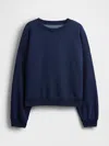 Gap Vintagesoft Wedge Crewneck Sweatshirt In Navy Blue